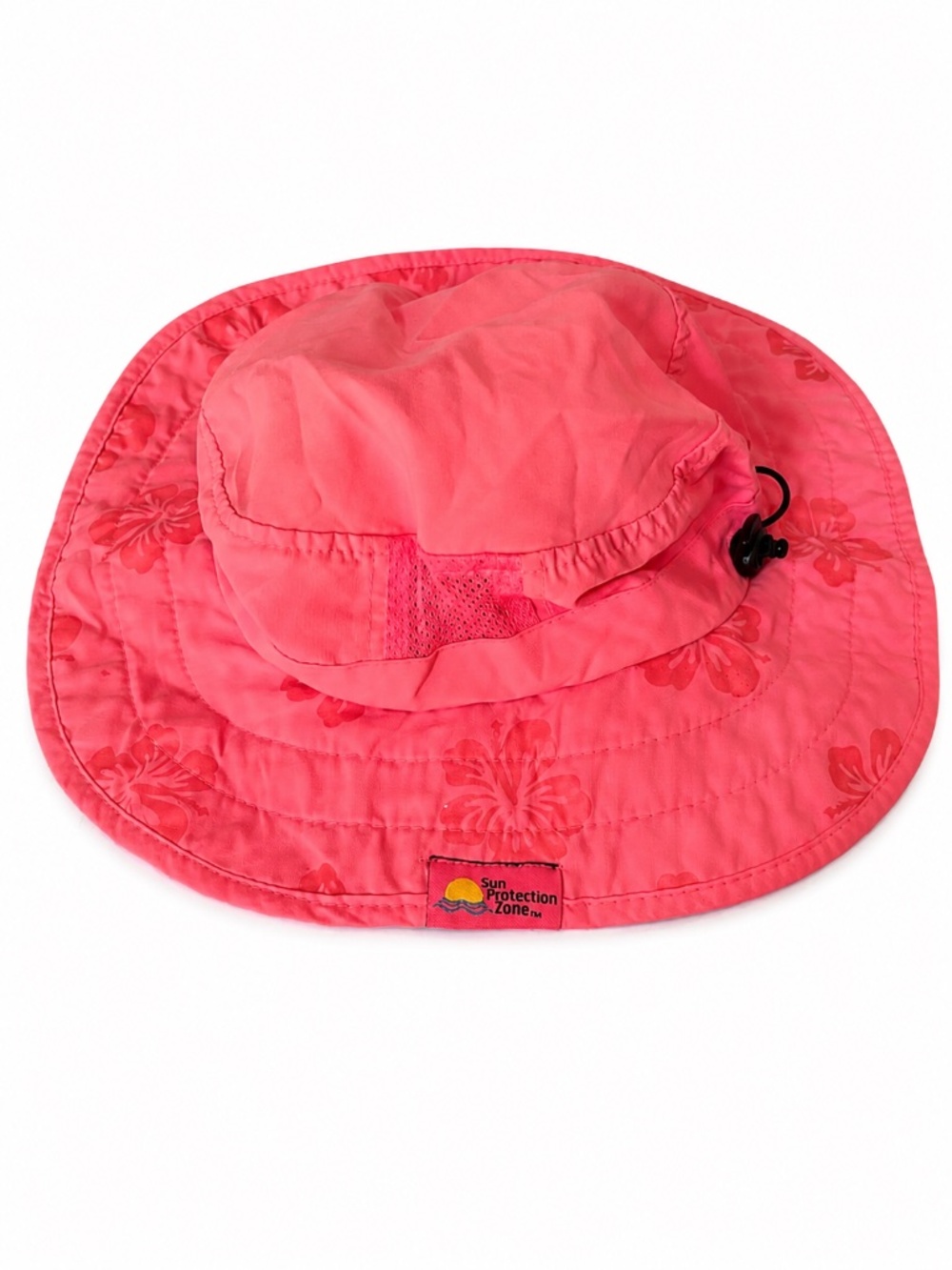 Kids UPF 50+ Pink Safari Sun Hat Wide Brim